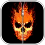 Logo of Skull Zipper Screen Lock android Application 